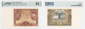 Polish banknotes 1794-1948
POLSKA / POLAND / POLEN / POLOGNE / POLSKO

100 zlotych 1932 seria BA, PMG 64 

Pięknie zachowany banknot w gradingu P...