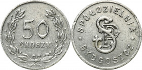 Coins of military cooperatives
POLSKA / POLAND / POLEN / POLSKO

Bydgoszcz - 50 groszy Spółdzielni Szkoły Podchorążych dla Podoficerów - RARE 

P...