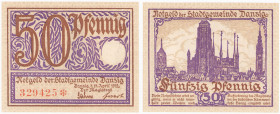 Polish banknotes 1794-1948
POLSKA / POLAND / POLEN / POLOGNE / POLSKO

Prusy Zachodnie, Gdańsk - Notgeld. 50 fenig 1919 - BEAUTIFUL 

Cztery dziu...