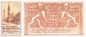 Polish banknotes 1794-1948
POLSKA / POLAND / POLEN / POLOGNE / POLSKO

Prusy Zachodnie, Gdańsk - Pieniądz wojenny. 50 fenig 1918 - BEAUTIFUL 

Pi...