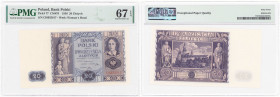 Polish banknotes 1794-1948
POLSKA / POLAND / POLEN / POLOGNE / POLSKO

20 zlotych 1936 seria AN, PMG 67 EPQ (MAX) - EXCELLENT 

Egzemplarz w grad...
