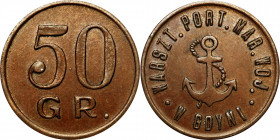 Coins of military cooperatives
POLSKA / POLAND / POLEN / POLSKO

Gdynia - Spółdzielnia Wojskowa. 50 groszy Warsztaty Portowe Marynarki Wojennej w G...