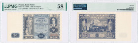 Polish banknotes 1794-1948
POLSKA / POLAND / POLEN / POLOGNE / POLSKO

20 zlotych 1936 seria AZ, PMG 58 

Pięknie zachowany banknot. Dość surowa ...