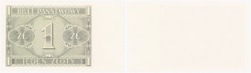 Polish banknotes 1794-1948
POLSKA / POLAND / POLEN / POLOGNE / POLSKO

1 zloty 1938 druk jednostronny strony odwrotnej 

Jednostronny druk strony...