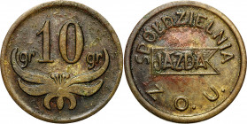 Coins of military cooperatives
POLSKA / POLAND / POLEN / POLSKO

Grudziądz - 10 groszy Spółdzielni Jazda Centrum Wyszkolenia Kawalerii - RARE 

B...