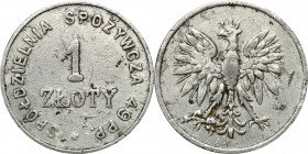 Coins of military cooperatives
POLSKA / POLAND / POLEN / POLSKO

Kołomyja -1 złoty Spółdzielni Spożywców 49 Pułku Piechoty 

Moneta wojskowa z go...