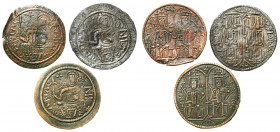 Medieval coins WORLD
GERMANY / ENGLAND / CZECH / GERMAN

Hungary, Bela III (1172-1196). Copper money 1172-1182, set of 3 

Aw: Para królewska sie...