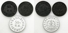 Coins of military cooperatives
POLSKA / POLAND / POLEN / POLSKO

Kowel - 20, 50 groszy, 1 złoty Spółdzielnia Spożywców 50 Pułk Strzelców Kresowych ...