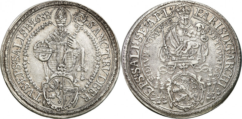 Austria
Austria. Paris von Lodron (1619-1653). Thaler 1638, Salzburg 

Resztk...