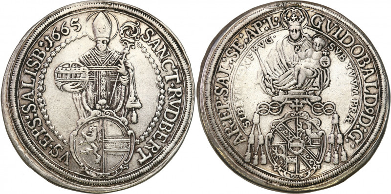 Austria
Austria. Guidobald von Thun und Hohenstein (1654-1668) Thaler 1665, Sal...