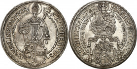 Austria
Austria. Jan Ernest Graf Thun and Hohenstein (1687-1709). Thaler 1704, Salzburg 

Ładna moneta, lustro wyłaniające się spod patyny.Davenpor...