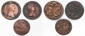 Austria
Austria. Maria Theresa (1740-1780) set of 3 coins 

Zestaw zawiera dwie jedno krajcarówki z rocznika 1763 oraz Soldo z 1755 roku.Patyna.
...