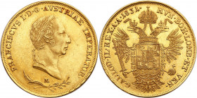 Austria
Austria, Francis II (1792-1835). Sovrano (Souverain d'or) 1831 M, Milan 

Bardzo ładnie zachowane. Rzadsza moneta.Montenegro. 332; Herinek ...