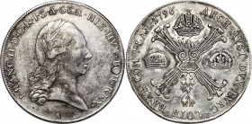 Austria
Austria, Francis II (17921835). Thaler (Kronentaler) 1796 A, Vienna 

Patyna. Moneta czyszczona. Herinek 466

Details: 29,50 g Ag 
Condi...