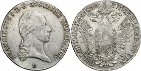 Austria
Austria, Francis II (17921835). Thaler (Kronentaler) 1823 B, Kremnica 

Obiegowy egzemplarz.Herinek 315

Details: 28,00 g Ag 
Condition:...