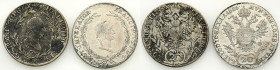 Austria
Austria. 20 cutters 1788 C, 1826 A, set of 2 coins 

- rocznik&nbsp; 1788 z mennicy praskiej w stanie 3-- rocznik 1826 z mennicy wiedeńskie...