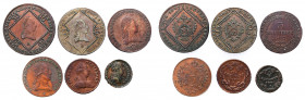 Austria
Austria. 1/2 to 30 cutters 1774 - 1812, set of 6 coins 

Różne nominały, monety w różnych stanach zachowania.Ciekawy zestaw.

Details: Cu...