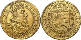 Sigismund III Vasa 
POLSKA/ POLAND/ POLEN / POLOGNE / POLSKO

Zygmunt III Waza, 4 ducats (dukaten) Krakow / Cracow 1611 (bite stemplem półportugała...