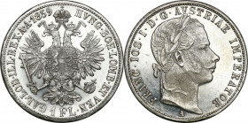 Austria
Austria, Francis Joseph I (1848 1916). Floren 1859 A, Vienna - BEAUTIFUL 

Pięknie zachowana moneta o prezencji PROOF.&nbsp;Herinek 524

...
