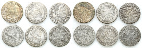 Sigismund III Vasa 
POLSKA/ POLAND/ POLEN / POLOGNE / POLSKO

Zygmunt III Waza szóstak (6 groszy) 1623-1627, Krakow / Cracow, set 6 coins 

Roczn...