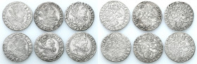 Sigismund III Vasa 
POLSKA/ POLAND/ POLEN / POLOGNE / POLSKO

Zygmunt III Waza. Szóstak 1623 - 1627, Krakow / Cracow, set 6 coins 

Monety w obie...