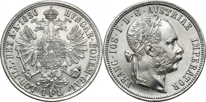 Austria
Austria. Francis Joseph I (1848 1916). Floren 1886, Vienna 

Ładnie z...