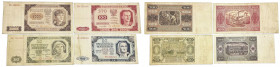 Polish banknotes 1794-1948
POLSKA / POLAND / POLEN / POLOGNE / POLSKO

20, 50, 100 i 500 zlotych 1948, set 4 banknotes 

Liczne ślady długiego ob...