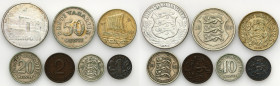 Ethiopia
Estonia. 1 sec to 2 krooni 1929 - 1936, set of 7 coins 

Zestaw zawiera 7 monet estońskich z okresy międzywojnia. Jedna moneta srebrna, po...