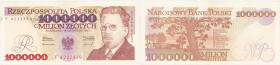 Banknotes of the Polish People Republic
POLSKA / POLAND / POLEN / POLOGNE / POLSKO

1.000.000 zlotych 1993, seria F 

Parokrotnie złamany.Lucow 1...