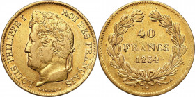 France
France, Louis-Philip I (18301848). 40 francs 1834 A, Paris 

Przyzwoicie zachowana jak na ten typ monety.Friedberg 557

Details: 12,91 g A...