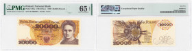 Banknotes of the Polish People Republic
POLSKA / POLAND / POLEN / POLOGNE / POLSKO

20.000 zlotych 1989 seria W, PMG 65 EPQ 

Wyśmienicie zachowa...