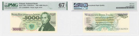 Banknotes of the Polish People Republic
POLSKA / POLAND / POLEN / POLOGNE / POLSKO

5.000 zlotych 1.02.1982, seria AA, PMG 67 EPQ - RARE 

Rzadka...