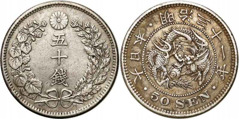 Japan
Japan. 50 Dream 1898 

Patyna.KM 25

Details: 13,39 g Ag 
Condition:...