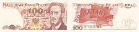 Banknotes of the Polish People Republic
POLSKA / POLAND / POLEN / POLOGNE / POLSKO

100 zlotych 1988 seria TM - RADAR 

Ciekawa tzw. radarowa num...
