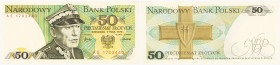 Banknotes of the Polish People Republic
POLSKA / POLAND / POLEN / POLOGNE / POLSKO

50 zlotych 1975 seria AE 

Pięknie zachowane.Lucow 1378 (R1);...