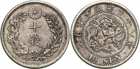 Japan
Japan. 10 Dream 1905 

Patyna.KM 23

Details: 2,72 g Ag 
Condition: 3+ (VF+)