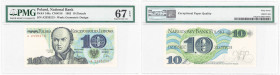 Banknotes of the Polish People Republic
POLSKA / POLAND / POLEN / POLOGNE / POLSKO

10 zlotych 1982 seria A, PMG 67 EPQ - POCZĄTKOWA SERIA 

Posz...