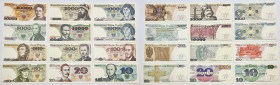 Banknotes of the Polish People Republic
POLSKA / POLAND / POLEN / POLOGNE / POLSKO

10 - 20.000 zlotych 1982-1989, set 12 banknotes 

Nominał 1.0...