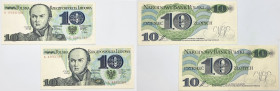 Banknotes of the Polish People Republic
POLSKA / POLAND / POLEN / POLOGNE / POLSKO

10 zlotych 1982, seria A i B, set 2 banknotes 

Banknot z ser...