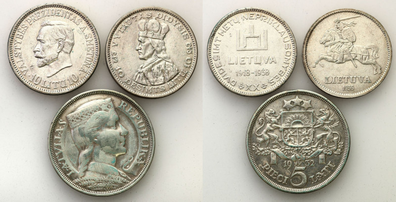 Lithuania and Latvia
Lithuania, Latvia. 5 Years 1932, 10 Lithium 1936, 10 Lithi...