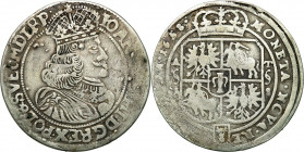 John II Casimir 
POLSKA/ POLAND/ POLEN / POLOGNE / POLSKO

Jan Kazimierz. Ort (18 groszy) 1658, Poznan / Posen 

Wariant z szeroką tarczą herbową...