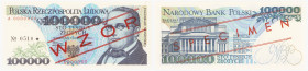 Banknotes of the Polish People's Republic - Specimens
POLSKA / POLAND / POLEN / POLOGNE / POLSKO

SPECIMEN / PATTERN. 100.000 zlotych 1990 seria A ...