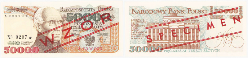 Banknotes of the Polish People's Republic - Specimens
POLSKA / POLAND / POLEN /...