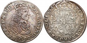John II Casimir 
POLSKA/ POLAND/ POLEN / POLOGNE / POLSKO

Jan II Kazimierz. Ort (18 groszy) 1668 TLB, Bydgoszcz 

TLB pod rękawem króla i ozdobn...