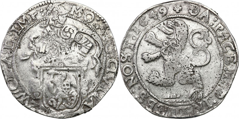 Netherlands
Netherlands, Zwolle. Left hand thaler 1649, Zwolle 

Dość czyteln...