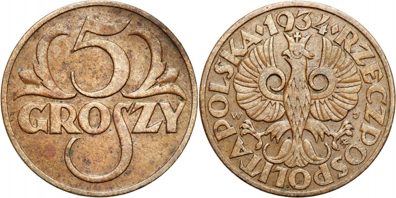 Poland II Republic
POLSKA / POLAND / POLEN / POLOGNE / POLSKO

II RP. 5 grosz...