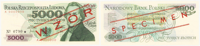 Banknotes of the Polish People's Republic - Specimens
POLSKA / POLAND / POLEN /...