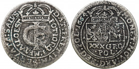 John II Casimir 
POLSKA/ POLAND/ POLEN / POLOGNE / POLSKO

Jan II Kazimierz. Tymf (złotówka) 1664 AT, Bydgoszcz 

Patyna.Kopicki 1787

Details:...