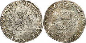 Netherlands
Spanish Netherlands. Albert and Elizabeth (1598-1621). Patagon undated, Antwerp 

Ciemna patyna.Delmonte 254; Davenport 4432

Details...