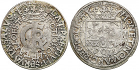 John II Casimir 
POLSKA/ POLAND/ POLEN / POLOGNE / POLSKO

Jan II Kazimierz. Naśladownictwo tymfa (złotówki) 1664 

Naśladownictwo z epoki tymfa ...